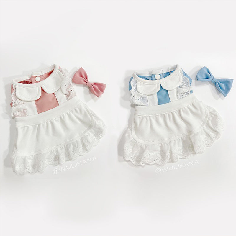 Maid Pet Lace Dress Dog Cat Small Dog Clothes Purrfect Pawz