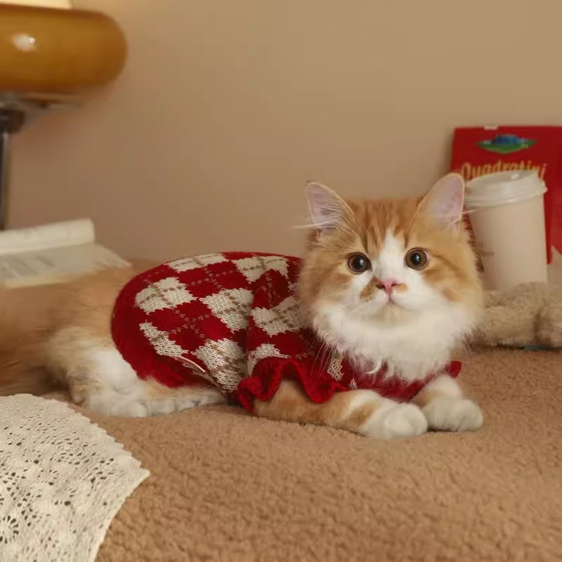 Cat Clothes Cute Pet Autumn And Winter Purrfect Pawz