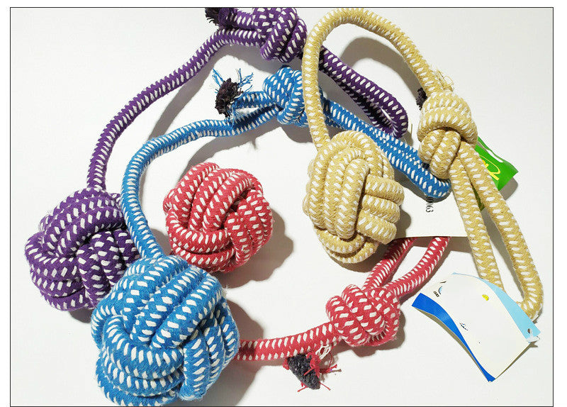 Hand - knitted dog - leash toys Purrfect Pawz