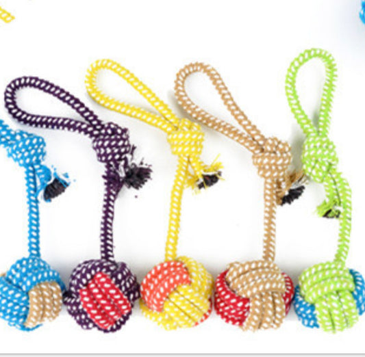 Hand - knitted dog - leash toys Purrfect Pawz