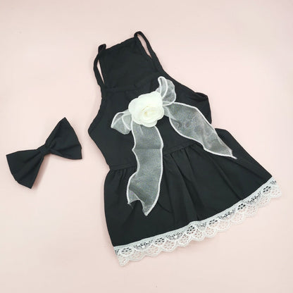 Spring And Summer Dog Clothes Cat Clothing Pet Cotton Floral Slip Dress Mesh Skirt Dress Purrfect Pawz