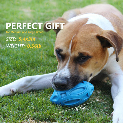 Pet Supplies Dog Toys Rubber Sounding Rugby Wear-Resistant Bite-Resistant Sounding Dog Ball Purrfect Pawz