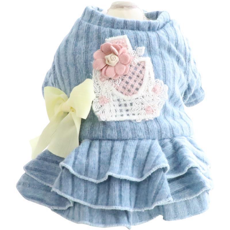 Pet Dog Clothes Cat Princess Skirt Cotton Padded Clothes Purrfect Pawz