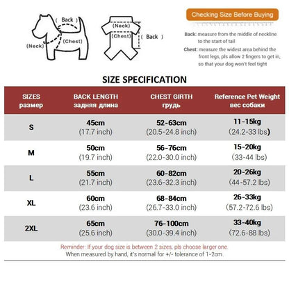 Winter Warm Thicken Waterproof Warm Dog Clothes For Small Medium Large Dogs Pet Dog Coat Greyhound Doberman Labrador Outfits Purrfect Pawz