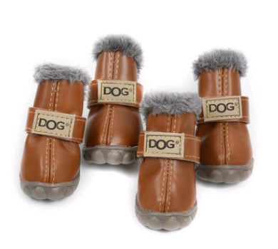 Dog Thick Snow Boots Keep Warm Teddy Autumn And Winter VIP Shoes Purrfect Pawz