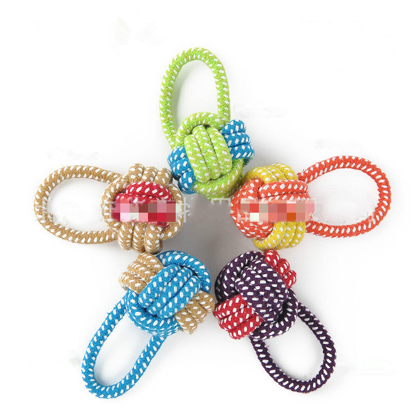 Hand - knitted dog - leash toys Purrfect Pawz