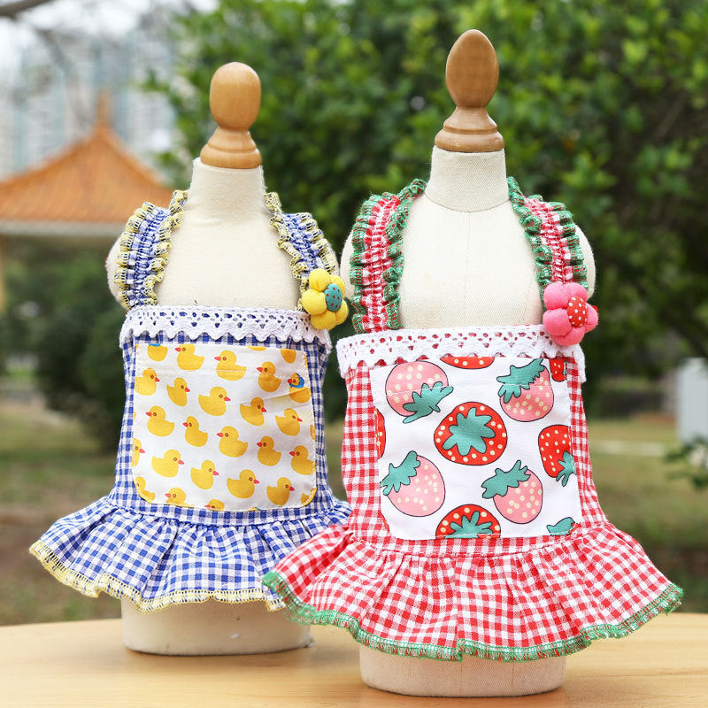 Pet Thin Clothes Cat Suspender Skirt Purrfect Pawz