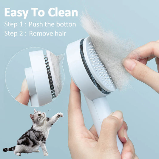 Pet Needle Comb Hair Remover Brush Dog And Cat Pet Comb Self Cleaning Massage Brushes Grooming Supplies Purrfect Pawz