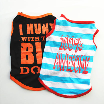Summer Cotton Thin Dog Clothes Cool Vest Pets Supplies Purrfect Pawz