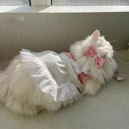 Maid Pet Lace Dress Dog Cat Small Dog Clothes Purrfect Pawz