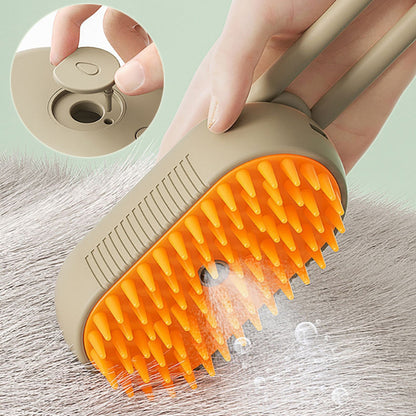 Cat Steam Brush Steamy Dog Brush 3 In 1 Electric Spray Cat Hair Brushes For Massage Pet Grooming Comb Hair Removal Combs Pet Products Purrfect Pawz