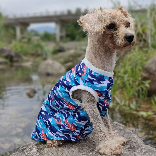 Spring And Summer Camouflage Dog Vest Clothes Purrfect Pawz