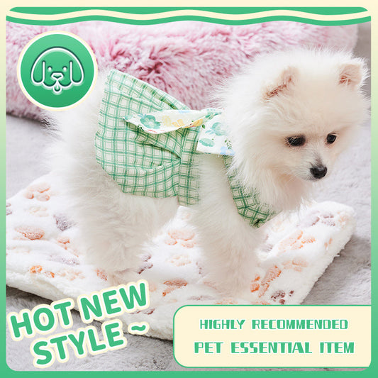 Summer Small Dog Clothes Pet Harness With Leash Puppy Dresses Cute Outdoor Clothing Pet Dress Puppy Chihuahua Costume Dog Item Purrfect Pawz