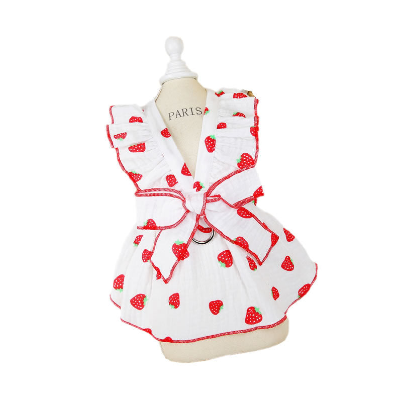 Dog Clothes Floral Princess Dress Spring And Summer Purrfect Pawz