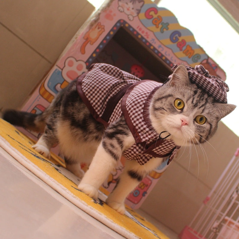 Detective Clothes Cloak Hat Suit Funny Cat Dog Clothes Purrfect Pawz