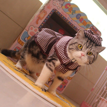 Detective Clothes Cloak Hat Suit Funny Cat Dog Clothes Purrfect Pawz