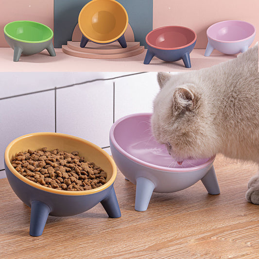 Cat Dog Bowl With Stand Pet Feeding Food Bowls Dogs Bunny Rabbit Nordic Color Feeder Product Supplies Pet Accessories Purrfect Pawz