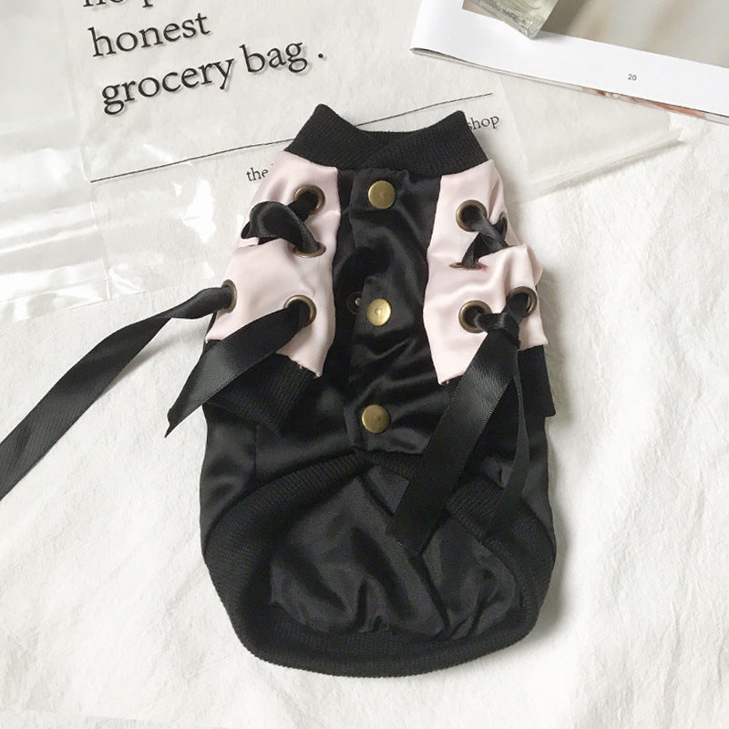 Dog Jacket Autumn Cat Satin Baseball Uniform British Short Kitten Cat Clothes Purrfect Pawz