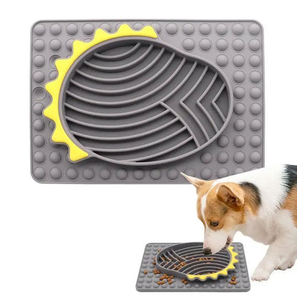 Slow Feeder Dog Bowls Stable Slow Feeder Licking Mat For Pets Slow Eating Smooth Texture Lick Pad For Pet Dog Puppy Cat Kitten Purrfect Pawz