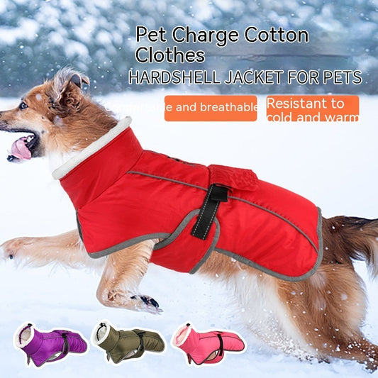 Winter Large Dog Golden Retriever Jarre Aero Bull Corgi Puppy Clothes Warm Purrfect Pawz