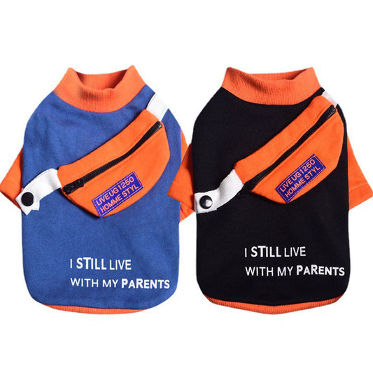 Pet Clothes Two-legged Sweater Detachable School Bag Small Dog Sweater Purrfect Pawz