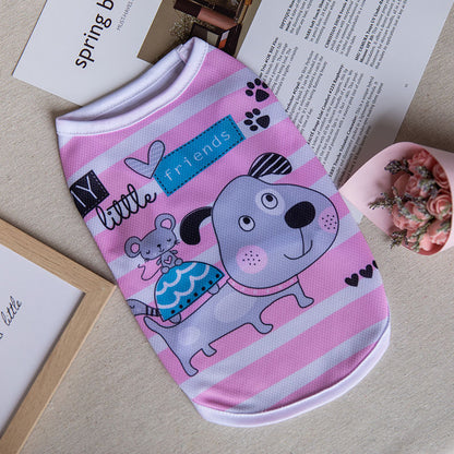 Small Dog Clothes Summer Thin Breathable Bichon Teddy Small Dog Summer Vest Rabbit Cat Purrfect Pawz