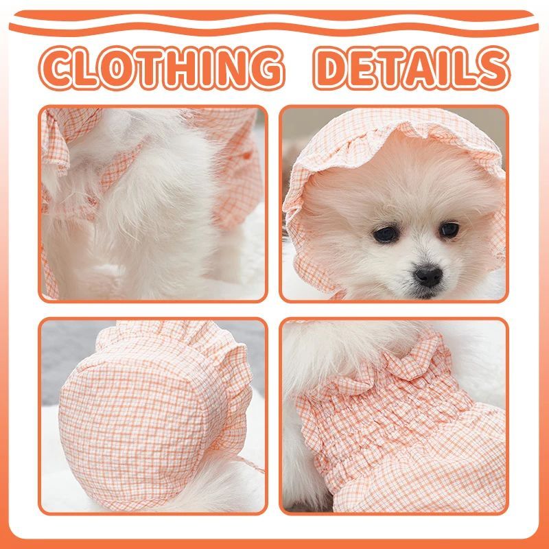 Dog Clothes Set Orange Pet Jumpsuit With Hat Fashionable Outfit For Puppy Summer Outdoor Clothing Pet Cat Yorkies Chihuahua Purrfect Pawz