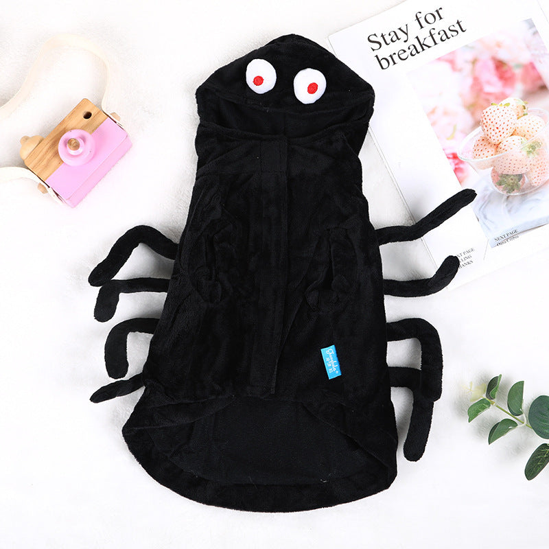 Cat Dog Clothes Halloween Funny Spider Style Purrfect Pawz