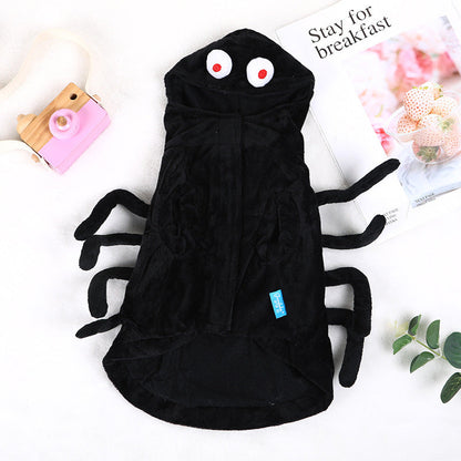 Cat Dog Clothes Halloween Funny Spider Style Purrfect Pawz