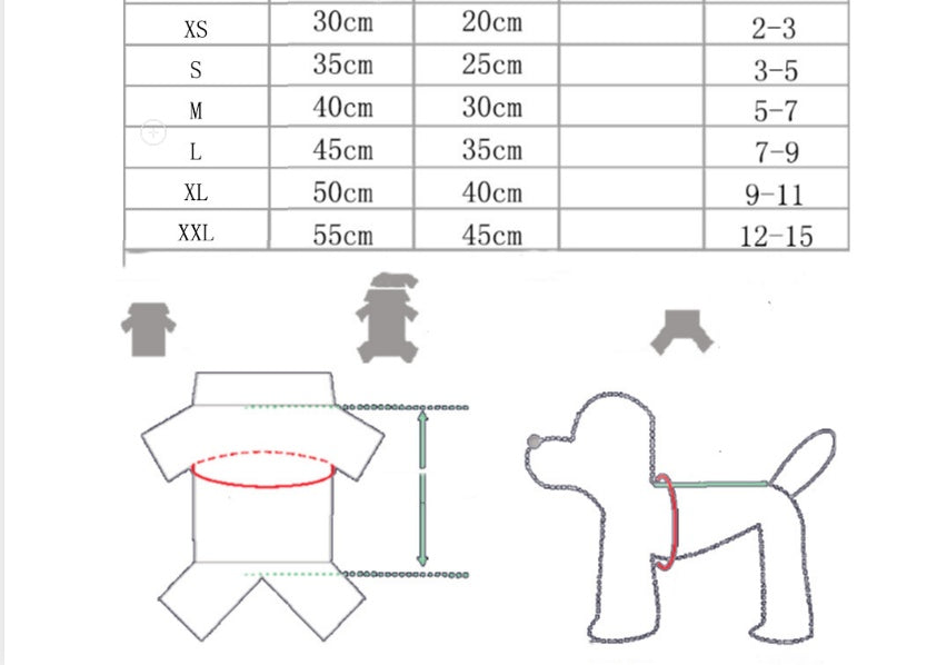 Pet Dog Cat Four-legged Clothes Purrfect Pawz