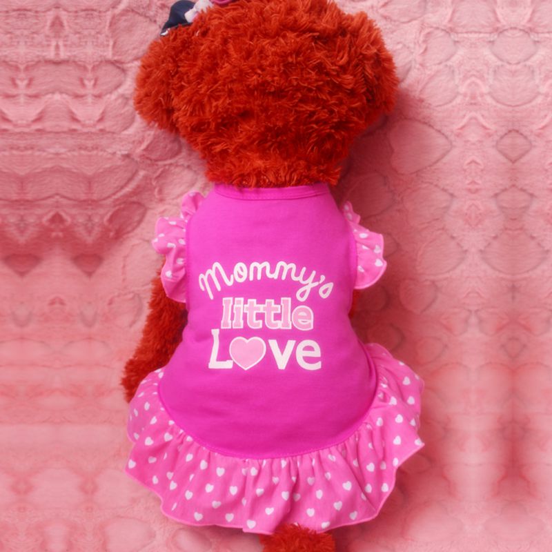 Small Dog Summer Dresses Vest Top Clothes Puppy Pet Dress Skirt Coat Apparel Pets Cats Dog Shirts Girl Purrfect Pawz