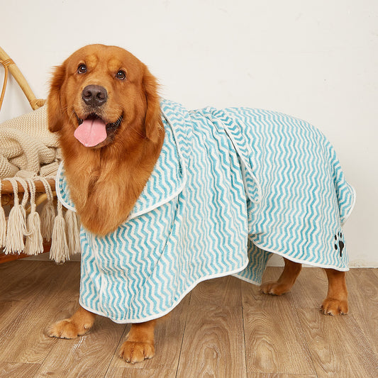 Pet Dogs And Cats Microfiber Bathrobe Towel Purrfect Pawz