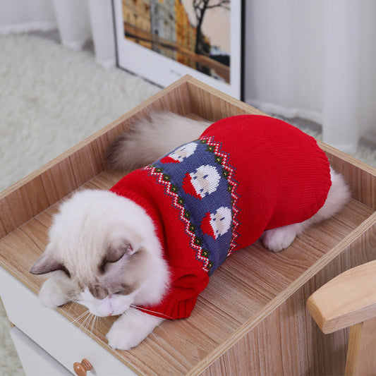 Puppy Dog Clothes Cat Christmas Sweater Purrfect Pawz