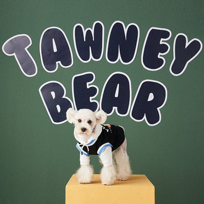 Dog Clothes Autumn And Winter Stitching Contrast Color Fake Two-piece Pet Sweater Purrfect Pawz