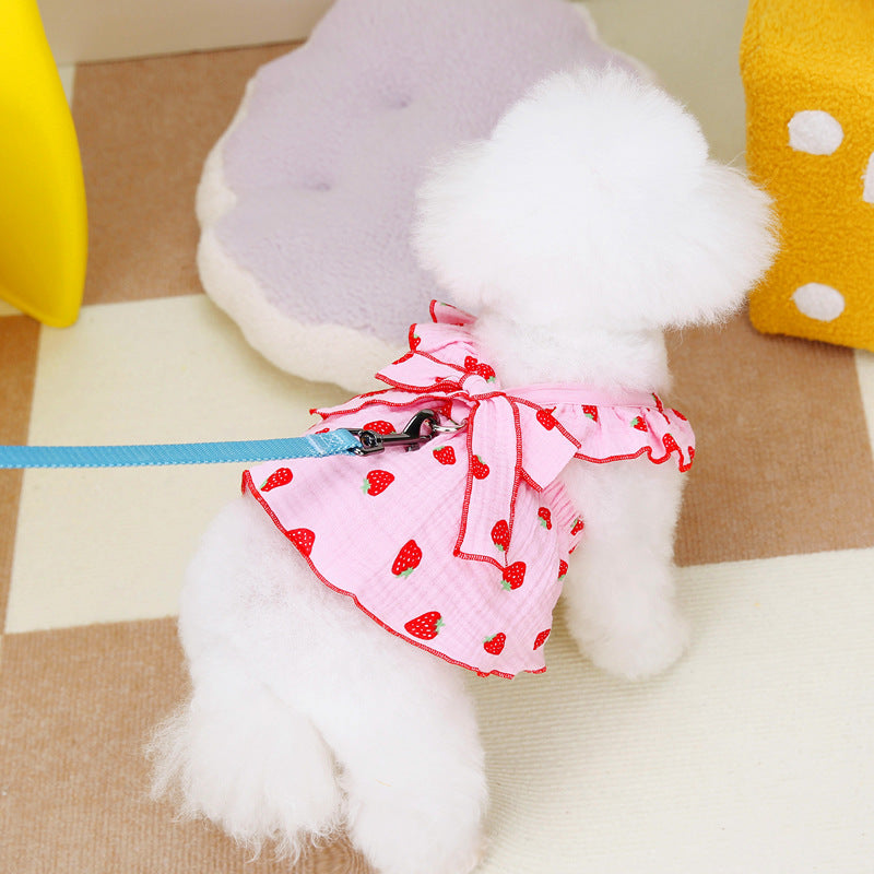 Dog Clothes Floral Princess Dress Spring And Summer Purrfect Pawz