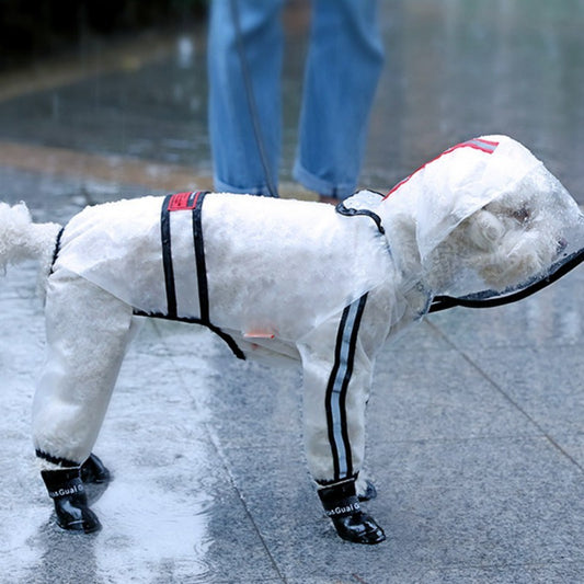 Dog Raincoat Four-legged Waterproof All-inclusive Teddy Bichon Shiba Inu Puppy Purrfect Pawz