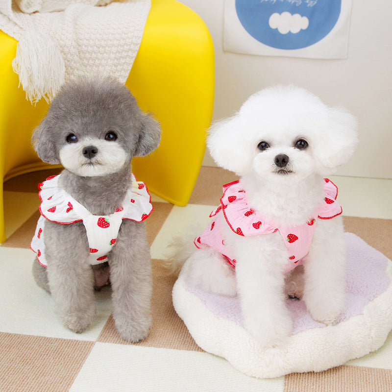 Dog Clothes Floral Princess Dress Spring And Summer Purrfect Pawz