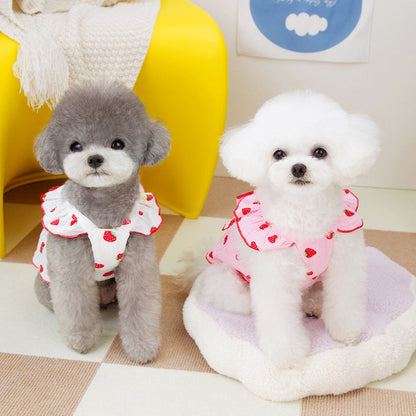 Dog Clothes Floral Princess Dress Spring And Summer Purrfect Pawz
