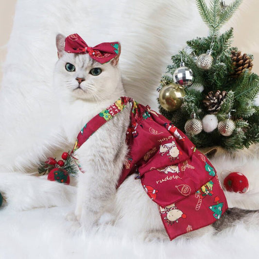 Spring And Summer Dog Clothes Cat Clothing Pet Cotton Floral Slip Dress Mesh Skirt Dress Purrfect Pawz