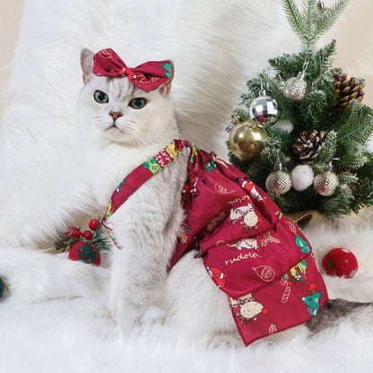 Spring And Summer Dog Clothes Cat Clothing Pet Cotton Floral Slip Dress Mesh Skirt Dress Purrfect Pawz