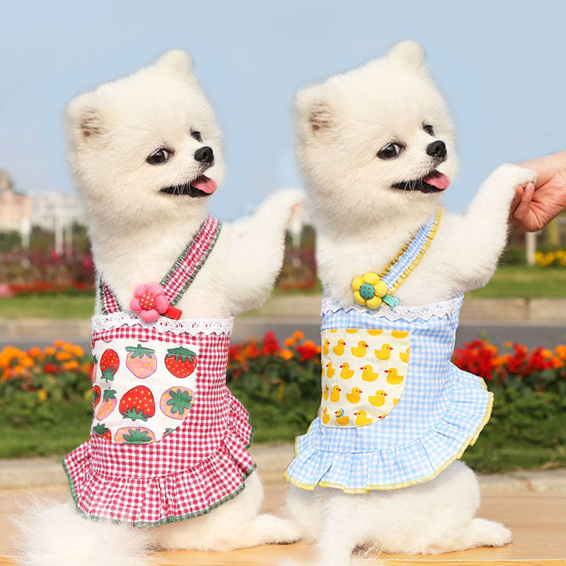 Pet Thin Clothes Cat Suspender Skirt Purrfect Pawz