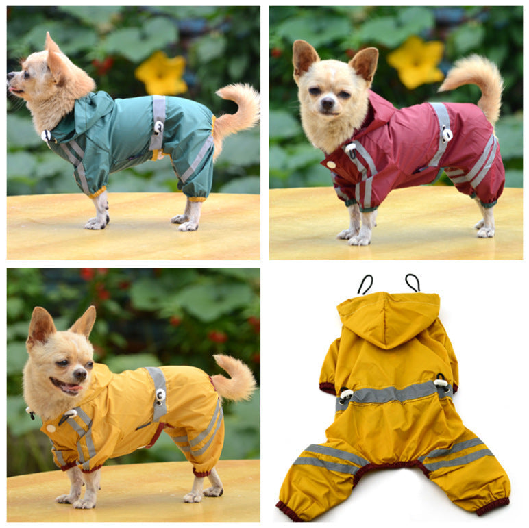 Waterproof Dog Cat Raincoat Clothes Reflective Hoodie XS-XXL Purrfect Pawz