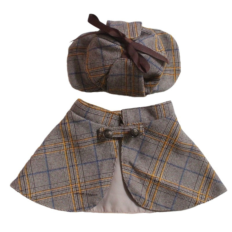 Detective Clothes Cloak Hat Suit Funny Cat Dog Clothes Purrfect Pawz