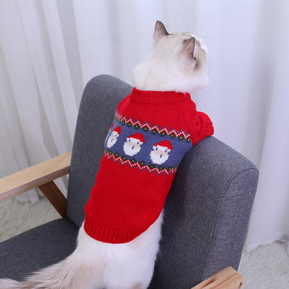 Puppy Dog Clothes Cat Christmas Sweater Purrfect Pawz