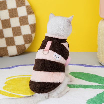 Pet Cat Clothes Fleece Sweatshirt Purrfect Pawz