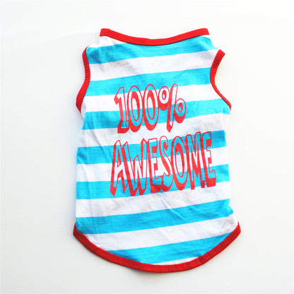 Summer Cotton Thin Dog Clothes Cool Vest Pets Supplies Purrfect Pawz
