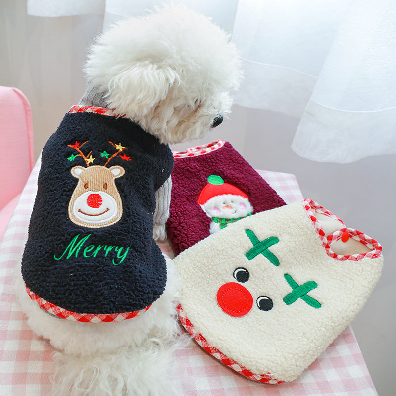 Lamb Wool Warm Cat Clothes Vest Dog Clothes Purrfect Pawz