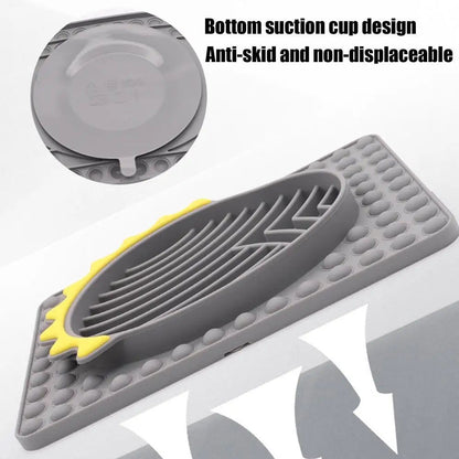 Slow Feeder Dog Bowls Stable Slow Feeder Licking Mat For Pets Slow Eating Smooth Texture Lick Pad For Pet Dog Puppy Cat Kitten Purrfect Pawz