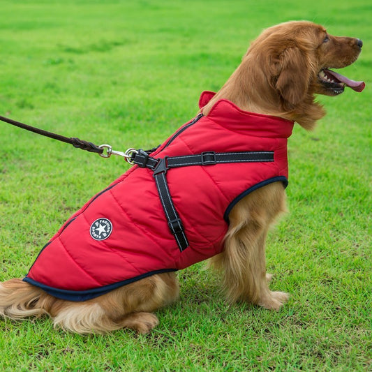 Reflective Large Dog Clothes Cold-proof Warm Pet Coat Waterproof Autumn And Winter Dog Shell Coat Purrfect Pawz