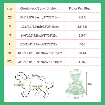 Summer Small Dog Clothes Pet Harness With Leash Puppy Dresses Cute Outdoor Clothing Pet Dress Puppy Chihuahua Costume Dog Item Purrfect Pawz